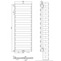 Desing Alumiminium Vertikal Paneelheizkörper Mittelanschluss Weiß 1640 x 600 Desing Alumiminium Vertikal Paneelheizkörper Mittelanschluss Weiß 1640 x 600