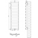 Desing Alumiminium Vertikal Paneelheizkörper Mittelanschluss Anthrazit 1483 x 450 Desing Alumiminium Vertikal Paneelheizkörper Mittelanschluss Anthrazit 1483 x 450