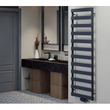 Desing Alumiminium Vertikal Paneelheizkörper Mittelanschluss Anthrazit 1483x450