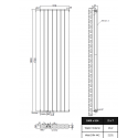 Flach Design Paneelheizkörper Doppellagig Versetzter Mittelanschluss 1800 x 514mm Weiß Flach Design Paneelheizkörper Doppellagig Versetzter Mittelanschluss 1800 x 514mm Weiß