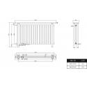 Trennwand Heizwand mit Ablage Paneelheizkörper Holzablage Standfuss Mittelanchluss 1300 x 780 mm Weiß Trennwand Heizwand mit Ablage Paneelheizkörper Holzablage Standfuss Mittelanchluss 1300 x 780 mm Weiß