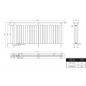 Trennwand Heizwand mit Ablage Paneelheizkörper Holzablage Standfuss Mittelanchluss 1700x780 mm Weiß Trennwand Heizwand mit Ablage Paneelheizkörper Holzablage Standfuss Mittelanchluss 1700x780 mm Weiß