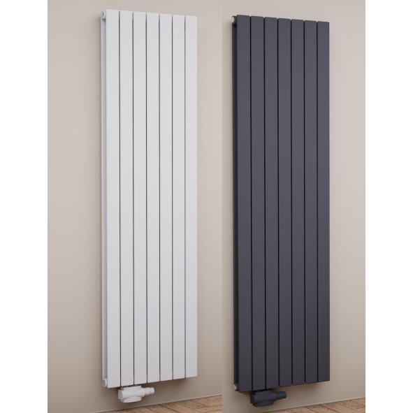 Design Heizkörper Flachheizkörper Badheizkörper Seitenanschluss 1800 x 514 mm Anthrazit
