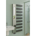 Vertikal Handtuchwärmer mit Spiegel Einlagig Mittelanschluss Anthrazit 1610x600 mm Badheizkörper Vertikal Handtuchwärmer mit Spiegel Einlagig Mittelanschluss Anthrazit 1610x600 mm Badheizkörper