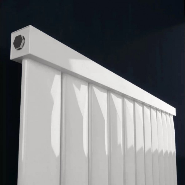 Paneelheizkörper 600x1210 Radfin-Diamond Horizontal Weiß Mittelanschluss