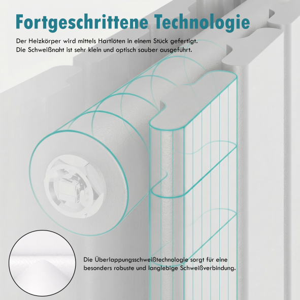 600x1254 Design Flach Paneelheizkörper Doppellagig Heizwand Mittelanschluß Wandheizkörper Weiß