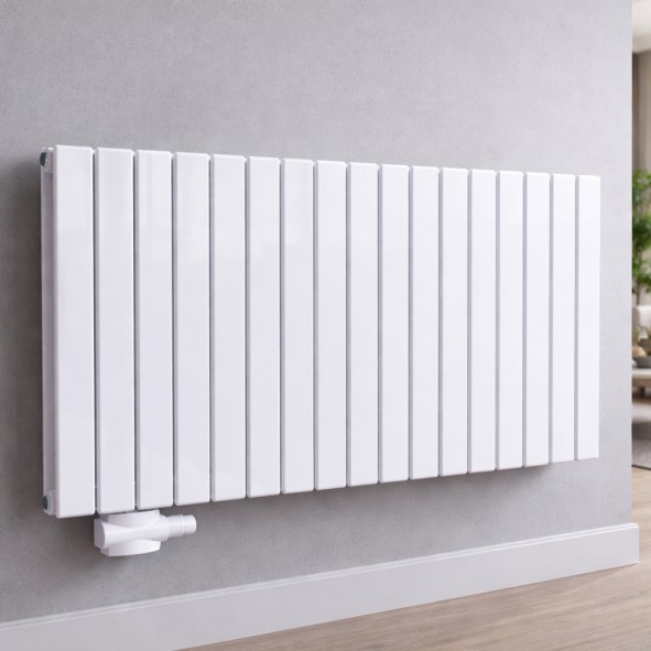 Flach Paneelheizkörper Doppellagig Mittelanschluss 600 x 1106 mm Anthrazit Wandheizkörper 