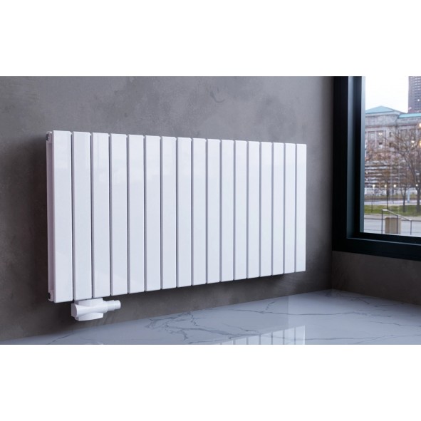 Flach Paneelheizkörper Doppellagig Mittelanschluss 600 x 1106 mm Anthrazit Wandheizkörper 