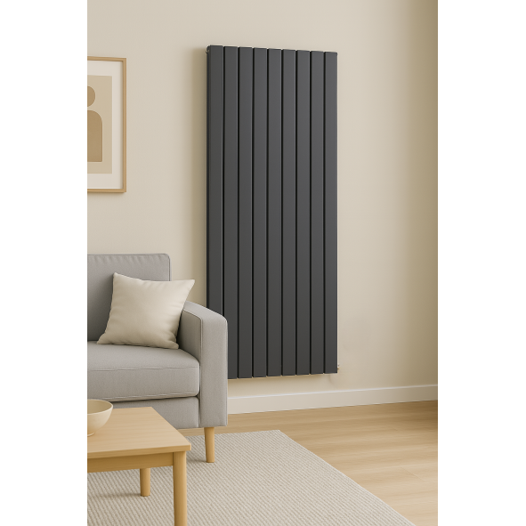 Design Flach Paneelheizkörper Doppellagig Mittelanschluss 1800 x 662 Anthrazit Design Flach Paneelheizkörper Doppellagig Mittelanschluss 1800 x 662 Anthrazit