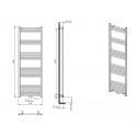 Design Badheizkörper Handtuchwärmer 1800 x 600 Anthrazit
