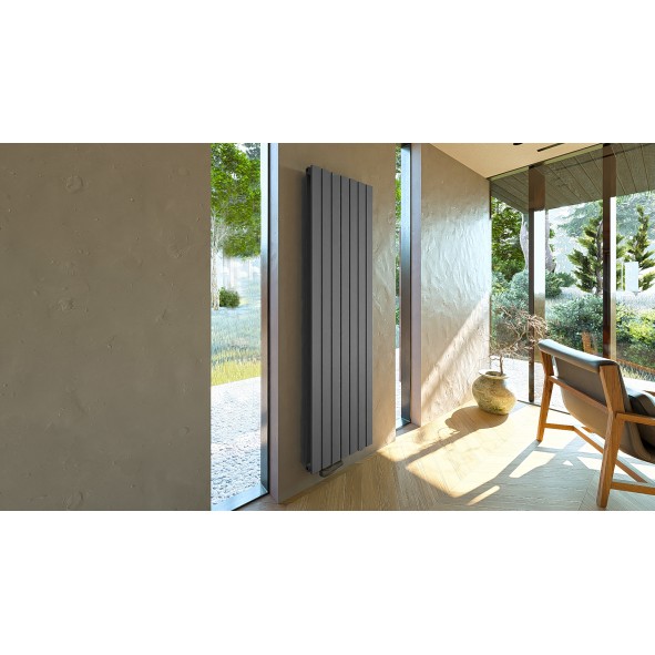 Flach Design Paneelheizkörper Doppellagig Versetzter Mittelanschluss 1800 x 514mm Ahntrazit Flach Design Paneelheizkörper Doppellagig Versetzter Mittelanschluss 1800 x 514mm Ahntrazit