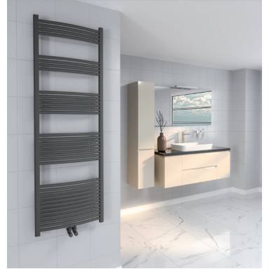 Design Badheizkörper Handtuchwärmer 1800x600 Anthrazit